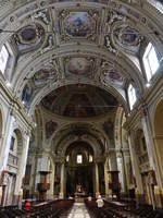 Saronno, barocker Innenraum der Probsteikirche Santi Pietro e Paolo (22.09.2018)