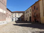 Asti, historische Palazzo an der Piazza Cathedrale (02.10.2018)