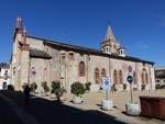 Cuneo, Kirche San Francesco an der Piazza Giovanni Vincenzo Virginio, erbaut bis 1227 im romanisch-gotischen Stil (03.10.2018)