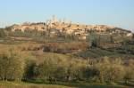Blick auf San Gimignano; 14.01.2012