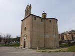 Wallfahrtskirche Madonna della Bruna, Kirchenschiff in Kreuzform, drei Apsiden (27.03.2022)