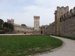 Este, Castello Carraresse, gegrndet 1050 von der Familie Este, erneuert 1339 (29.10.2017)
