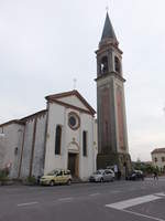 Baone, Pfarrkirche San Lorenzo an der Piazza XXV April, erbaut im 17.