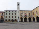 Badia Polesine,  sptgotischer Palazzo degli Estens, erbaut um 1400 (28.10.2017)