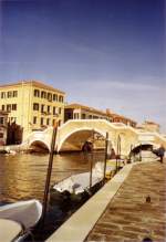 Die Ponte de Tre Archi ber den Canale di Cannareggio, ist eine der letzten Brcke mit drei Bgen in Venedig.