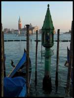 Ein Schrein fr die Schutzheilige der Gondoliere in Venedig.
