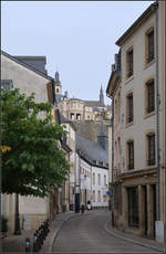 Luxemburg-Grund -    Blick in die Rue Munster und zur Oberstadt.