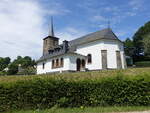 Mecher, Pfarrkirche Saint-Lambert in der Denkert Strae (22.06.2022)