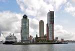 Rotterdam - World Port Center, Hotel New York und rechts Wohnturm Montevideo (153 m) - 15.09.2012