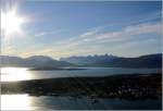 Blick von Osten auf den sdlichen Teil der Stadt Troms.