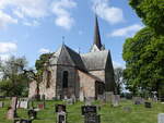 Skedsmo, evangelische Kirche, kreuzfrmige Kirche von 1180 (01.06.2023)