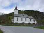 Oppheim, evangelische Kirche, erbaut 1871 durch Ole Vangberg (26.05.2023)