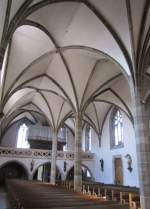 Enns, Langhaus der Pfarrkirche Maria Schnee, ehemalige Minoritenklosterkirche, erbaut im 13.
