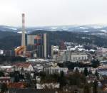 Das Dampfkraftwerk Voistberg auch DK (nach seiner ersten Betriebsgesellschaft der sterreichischen Draukraftwerke AG) gennant prgt seit Jahrzehnten das Stadtbild Voitsbergs.