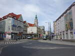 Olsztyn / Allenstein, Gebude und Turm des neuen Rathaus am Plac Jednosci Slowianskiej (05.08.2021)