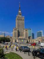 Der Kultur- und Wissenschaftspalast in Warschau ist mit einer Gesamthhe von 237 Metern das hchste Gebude der Stadt sowie in ganz Polen.