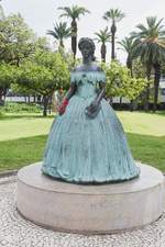 FUNCHAL (Concelho de Funchal), 02.02.2018, Denkmal zur Erinnerung an die sterreichische Kaiserin Elisabeth (bekannt als Sissi), die im Winter 1860/61 ein halbes Jahr auf Madeira verbrachte, um