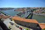 Blick ber den Fluss Douro auf die Altstadt von Porto und auf die 1886 erffnete Brcke Ponte Lus I.
