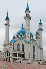 Die Kul-Scharif-Moschee in Kasan ist die zweitgrte Moschee Russlands, besucht am 11.
