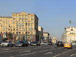 Blick in die Straen des Stadtcentrum von Moskau am 25.
