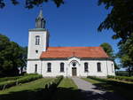 Ledbergs Kyrka, sptklassizistische Hallenkirche mit mittelalterlichen Elementen, erbaut bis 1851 (05.06.2018)