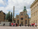 Die knigliche Schlosskirche Slottskyrkan am 20.