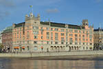 Der Sitz der schwedischen Regierung Rosenbad an der Strmgatan im Herzen von Stockholm.