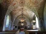 Lidkping, Gewlbemalereien in der Kirche von Husaby, Kanzel und Altar 17.