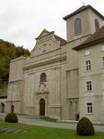 Kloster Bellelay im Berner Jura, ehemalige Prmonstratenserabtei, gegrndet 1142,   heute psychiatrische Klinik, ab 1956 restauriert (08.10.2012) 