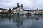 LUZERN, 29.09.2022, die Jesuitenkirche ist die lteste groe Barockkirche der Schweiz und wurde in der zweiten Hlfte des 17.