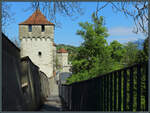 Die Altstadt von Luzern wird Richtung Norden von der Stadtmauer geschtzt, die auch teilweise begangen werden kann.