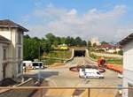 Olten, neue Aarebrcke, Tunnel Hausmatt, Portal Ost - 25.07.2013