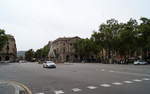 Blick ber den Pla de Palau (Platz des Palastes), dem ehemals wichtigsten Marktplatz in Barcelona.