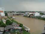 Der Chao Phraya Flu in Ayutthaya im Sept.