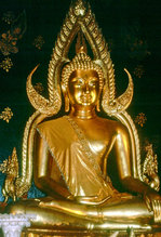 Buddha in Phra Pathom Chedi in Nakhon Pathon.