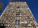 Aarau Aarau, Hauptstadt des Kantons Aargau, 16.000 Einwohner. Schl�ssli - Der m�chtige Turm aus Findlingen und Aarekieseln wird als �ltestes Bauwerk der Stadt betrachtet. 2.11.2006