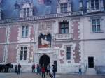 Schlo� Blois: Haupteingang.
Fassade im Renaissancestil.   ...