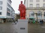 Eine Nachbildung der Napoleon-Statue auf dem Kasseler K�nigsplatz am 22.03.2008 ...