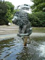 Osnabruck Eine Brunnenfigur in Osnabr�ck.