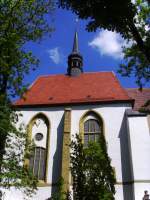 Landkreis Gorlitz Kirche zum Heiligen Kreuz in Zittau. Hier ist das Gro�e Zittauer Fastentuch zu bewundern.
