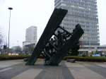 Essen Ein Bergmannsdenkmal an der 'Freiheit' (S�dseite des Hauptbahnhofs) in Essen am 18. Dezember 2008.