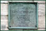 Stralsund Lambert Steinwich Denkmal in Stralsund. Hier die dazugeh�rige Gedenktafel.