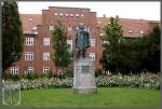 Stralsund Denkmal von Lambert Steinwich am 'Wulflamufer' in Stralsund.