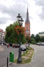 szczecin-stettin Szczecin (dt.: Stettin), 26.07.2009, Blick auf die gotische Jakobikirche