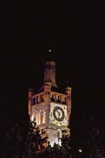 pforzheim Turm des Bezirksamtes von Pforzheim in der Nacht am 22.07.2009