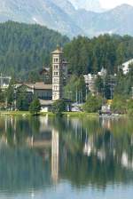 engadin--st-moritz Blick am 21.07.2009 �ber St.Moritzer See