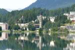 engadin--st-moritz Blick am 21.07.2009 �ber St.Moritzer See