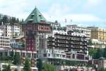 engadin--st-moritz Blick am 21.07.2009 auf das 5-***** Badrutt's Palace Hotel