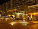 Magdeburg Der Springbrunnen in der Leiterstra�e in Magdeburg. Als kleines Kind bin ich immer die Leiter hochgeklettert und habe von oben in den Brunnen geguckt ;-) Fotografiert am 15.08.2009.