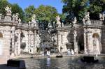 Dresden Der Brunnen 'Das Nymphenbad' im Dresdner Zwinger - 01.09.2009